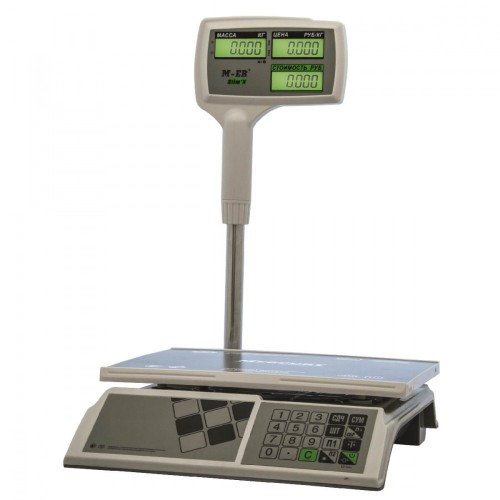 Весы торговые электронные M-ER 326 ACPX-32.5 "Slim'X" LCD Белые