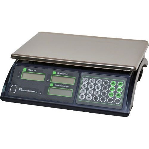 Весы торговые электронные ВР4900-15-2Д-АБ 10 АКБ