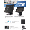 Сенсорный терминал POSCenter POS101-17 (17", PCAP, J3455, RAM 4Gb, SSD 128Gb, MSR) без ОС